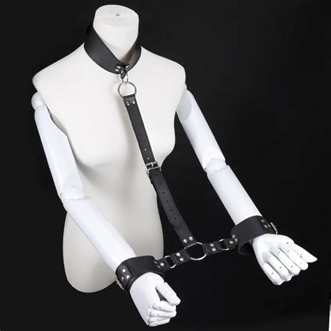 aimitoy pu leather bondage restraints for couples sex bondage gear for cosplay handcuffs sex