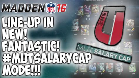 Maybe you would like to learn more about one of these? NEW! FANTASTIC #MUTSALARYCAP MODE! AND LINE UP! Madden 16 Ultimate Team! - YouTube