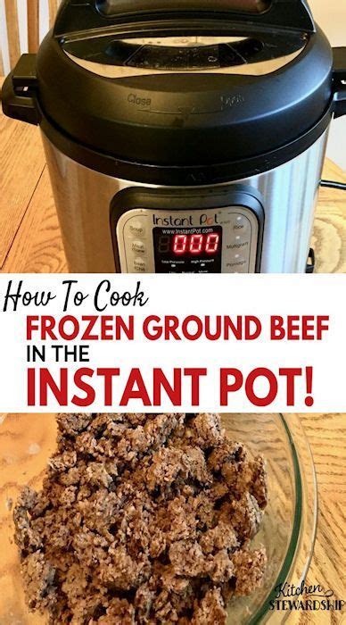 I cannot tell you how many times i have gone to cook dinner and realized i forgot to set out my meat. How To Cook Frozen Ground Beef in the Instant Pot | Recipe ...