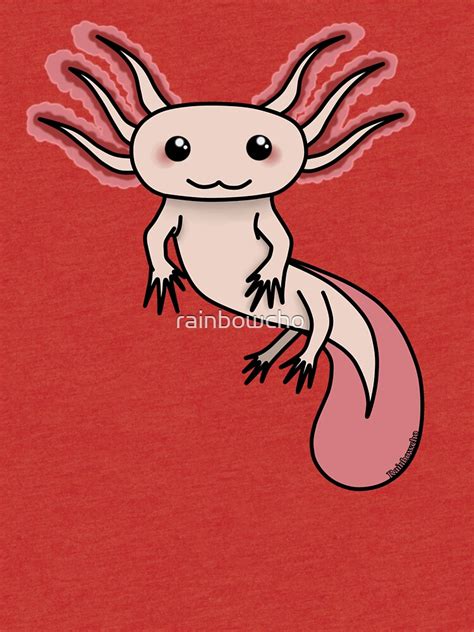 Chibi Axolotl T Shirt By Rainbowcho Redbubble