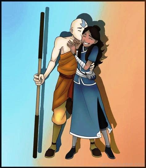 aang kissing katara