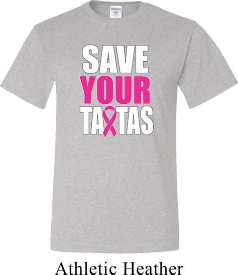 mens breast cancer awareness shirt save your tatas tall tee t shirt save your tatas mens