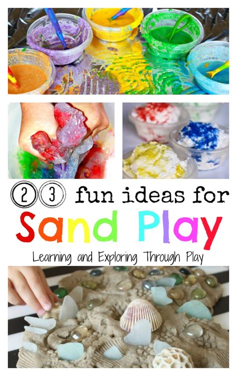 Learning And Exploring Through Play Sensational Sand Play Ideas For Kids