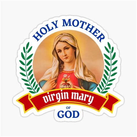 The Holy Mother Of God Virgin Mary Sticker For Sale By Msystore