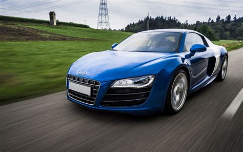 Fondos De Pantalla Coches Azules Vehículo Azul Coche Deportivo Audi R8 Cupé Coche De