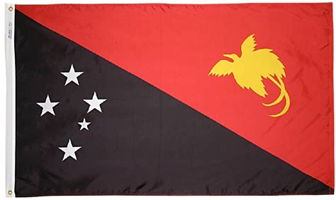 Buy Papua New Guinea 2x3 Nylon Flag Flagline