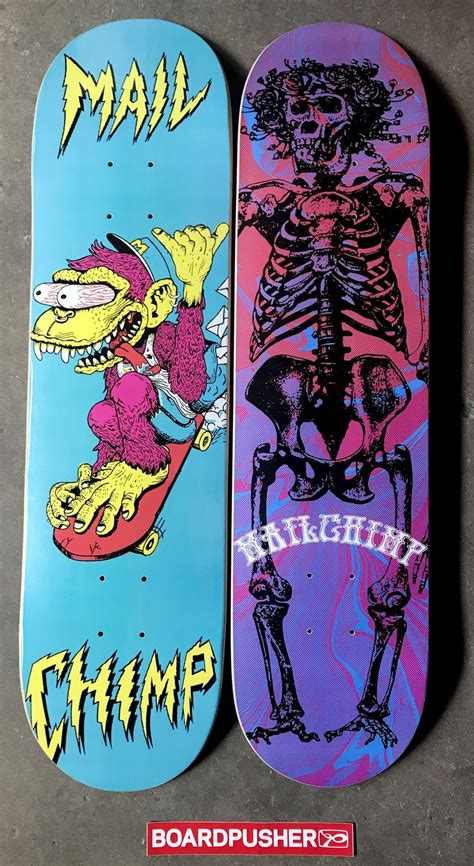 Featured Decks Of The Day By Mailchimp Boardpusher Blog Skateboard