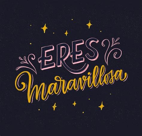Eres Maravillosa Art Print By Dalettering X Small Lettering X