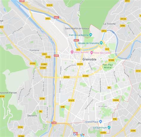 Carte De Grenoble Plusieurs Cartes De La Ville En Isère