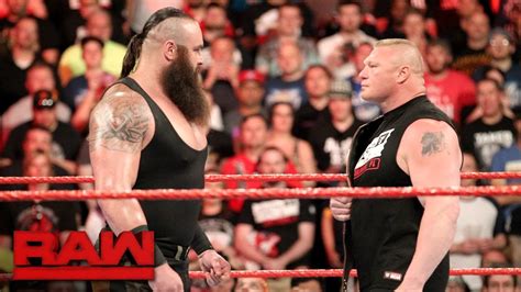Braun Strowman Puts Brock Lesnar On Notice Raw April 3 2017 Youtube