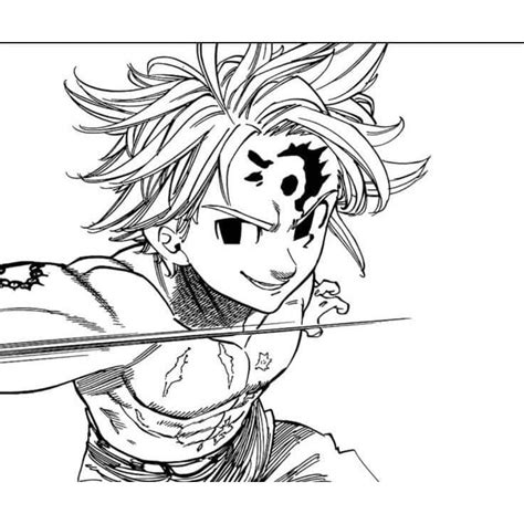 Meliodas In Anime Seven Deadly Sins Coloring Page Download Print Or