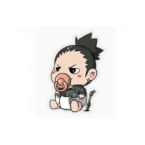 Baby Shikamaru In Diaper Cute Naruto Shippuden Gear Sticker Etsy