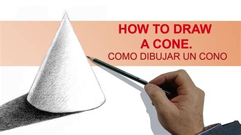 How To Draw A Cone Como Dibujar Un Cono Youtube