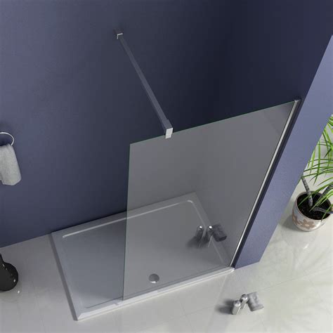 1950mm walk in wet room shower screen 8mm nano glass 700 1400 aica bathrooms