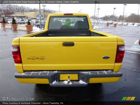 2003 Ford Ranger Edge Regular Cab 4x4 In Chrome Yellow Photo No
