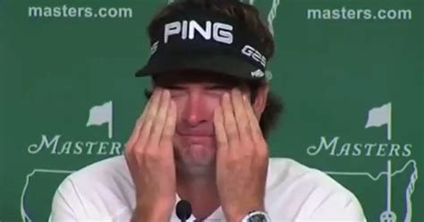Bubba Watson Cries Again Ahead Of Us Masters At Augusta Video
