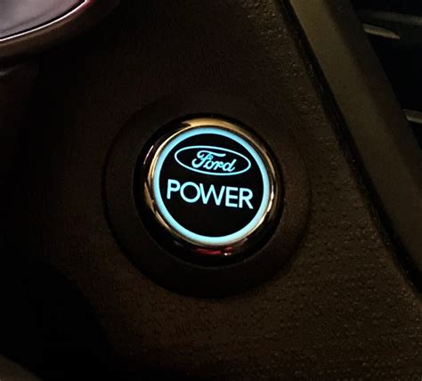 Ford Power Ignition Start Button Ford Fiesta Focus St Blue Light