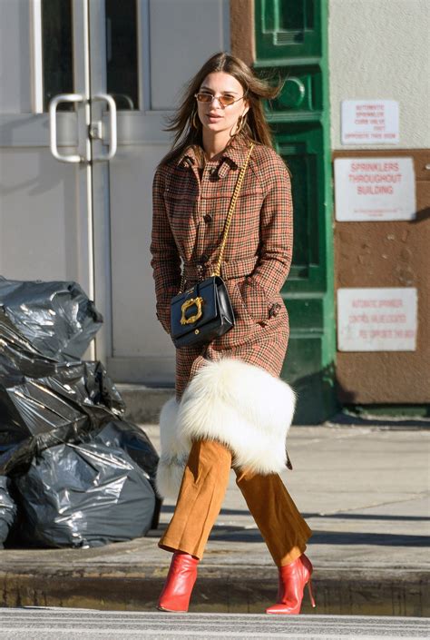 Emily Ratajkowski Faces The Winter Chill In A Prada Coat Vogue