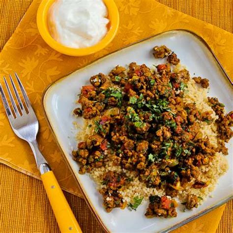 Middle eastern spiced lamb makes a sweet, spicy recipe that's easy to make and tastes really great. Kalyn's Kitchen®: Recipe for Middle Eastern Spicy Ground Beef with Baharat Seasoning, Mint, and ...