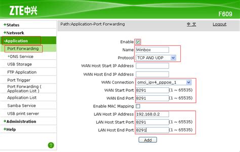 Telkomsel telah mengganti username dan password default yang lama: Cara Setting Port Forwarding Modem ZTE F609 Untuk Winbox Mikrotik - sambilbaca.com | Kumpulan ...