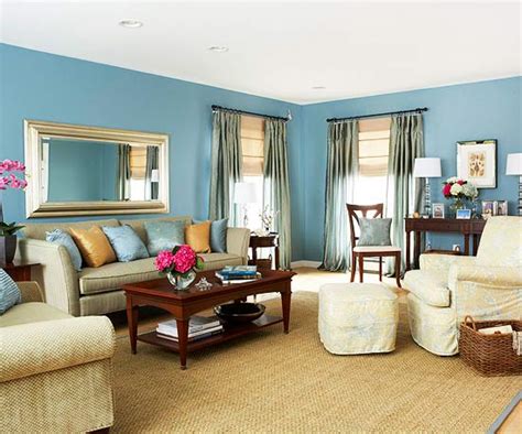 Light Blue Walls In Living Room A Pleasant Ambient In
