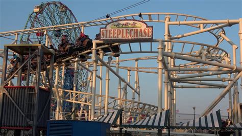 4k Steeplechase Roller Coaster Ride At Luna Park Coney Island New
