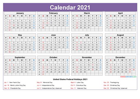 Editable Printable Calendar 2021 Template Noep21y29