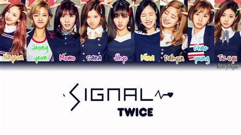 Twice 트와이스 Signal Lyrics Hanromengcolor Coded Youtube