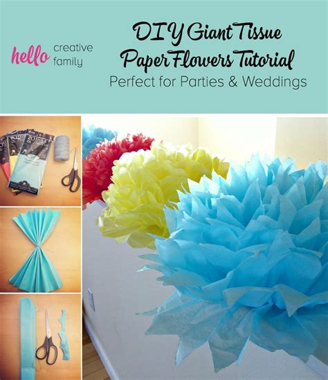 This post has sizing help, a video tutorial, hanging ideas and allllll the tips and tricks. Tutorial- How To Make DIY Giant Tissue Paper Flowers ...