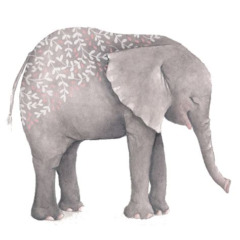 Watercolor Elephant Png Herbalied