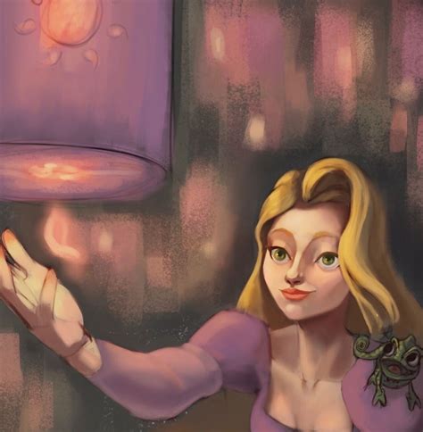 Artstation Rapunzel And Her Lanterns Gleaming