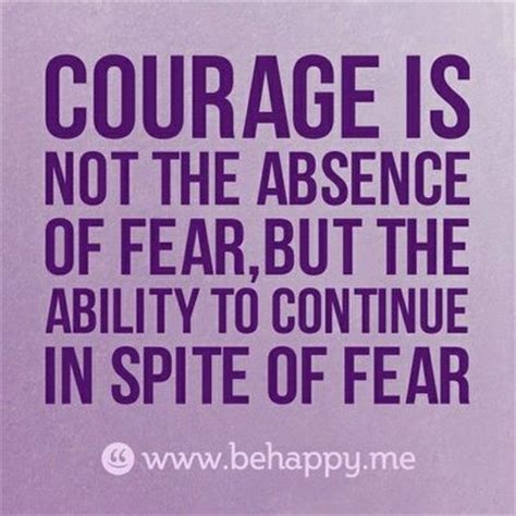 Bravery is taking action in the face of fear; Tourette Syndrome Quotes. QuotesGram