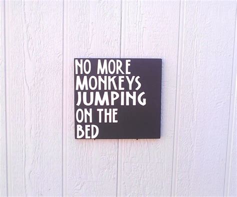 Items Similar To No More Monkeys Sign Wood Hand Painted Nursery Sign On