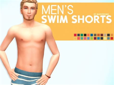 Mens Swim Shorts At Marvin Sims Sims 4 Updates