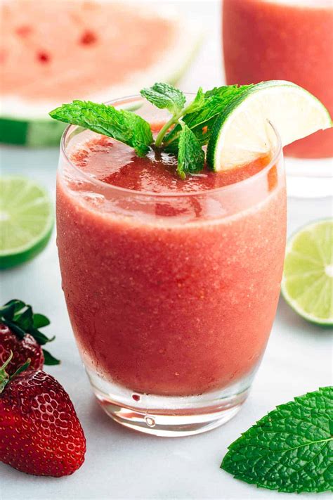 Watermelon Smoothie Recipe With Strawberry And Lime Jessica Gavin