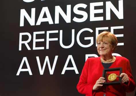 Angela Merkel Mit Nansen Flüchtlingspreis Ausgezeichnet