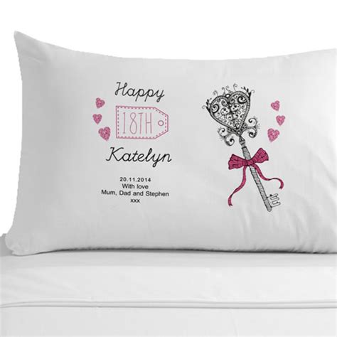 Celebrate this momentous day with the perfect present to remind him how much you love him. Personalised 18th Birthday Pillowcase | 18th Birthday ...
