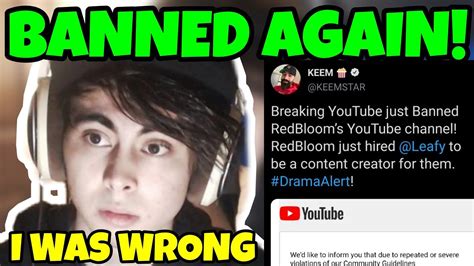 Weafy Banned Again Leafyishere I Was Wrong Fake Channel