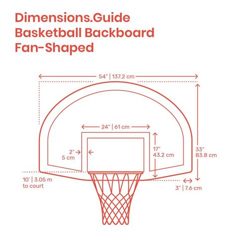 The Dimensions Guide For Basketball Backboard Fan Shaped
