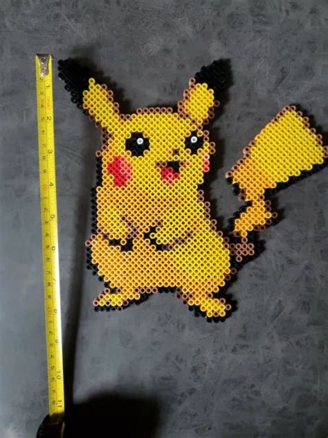 Pokemon Pikachu Perler Bead Pixel Art 1899 Picclick