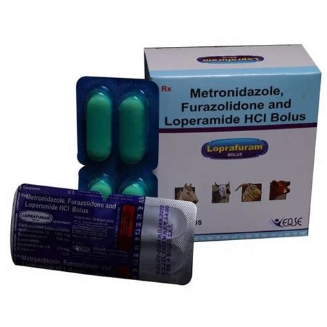 Metronidazole Furazolidone Loperamide Hcl Veterinary Bolus For Animals