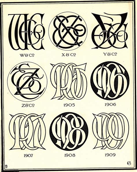 Monograms And Ciphers By Aa Turbayne 1912 O Monogram Monogram Design