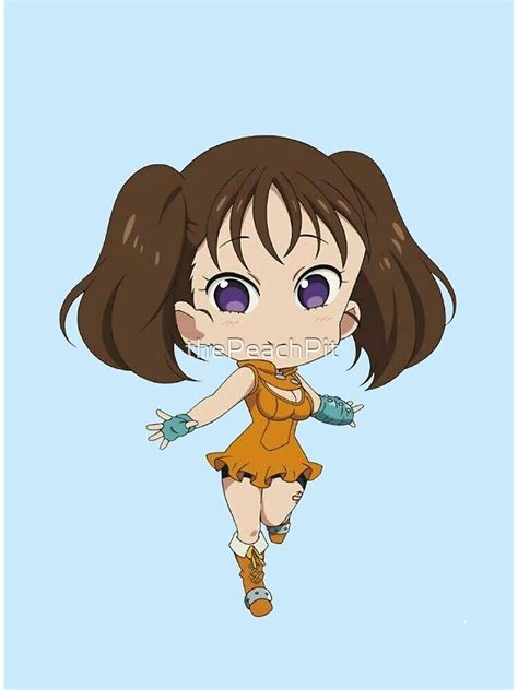 Seven Deadly Sins Diane Chibi Poster By Thepeachpit Redbubble
