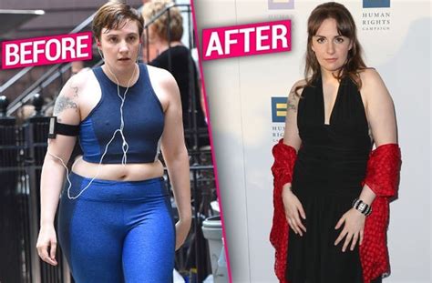 And she keeps her inspiration high by regularly posting before and after pics whether they're of her superb leg gains or bicep bumps. Lena Dunham Weight Loss Before After Pics