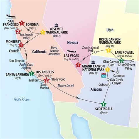 Map Of Western Us National Parks