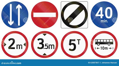 Collection Of Philippine Warning Road Signs Stock Illustration Image Images