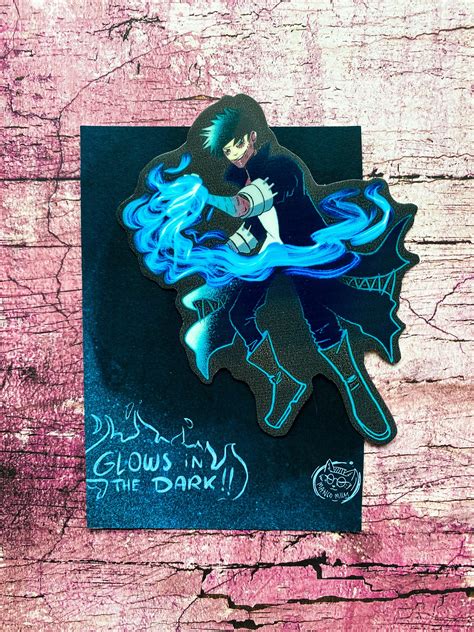 Glowing In The Dark Dabi Sticker Glow Bnha Boku No Hero Etsy