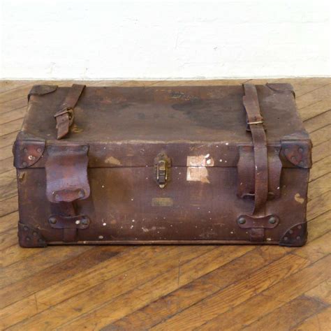 Vintage Brown Luggage Trunk 1930s For Sale At Pamono