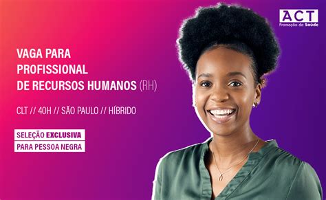 Vaga Para Profissional De Recursos Humanos Exclusiva Para Pessoas