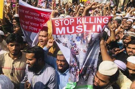 ہزاروں بنگلا دیشی مسلمانوں کا نئی دہلی فسادات پر احتجاج